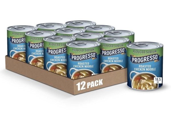 Progresso Reduced Sodium Roasted Chicken Noodle Soup (12 cans) only $13.57 shipped!